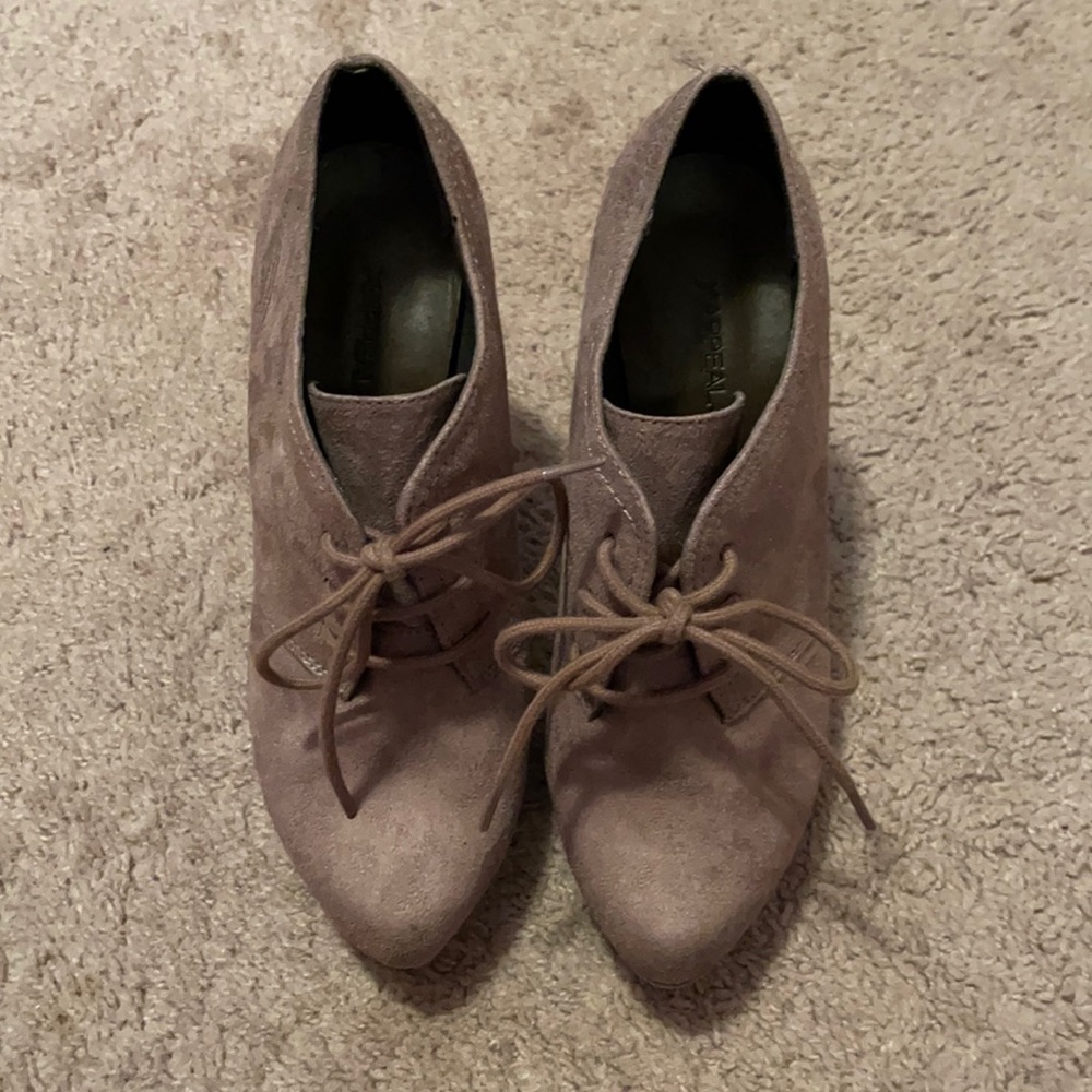 Suede Heeled Booties